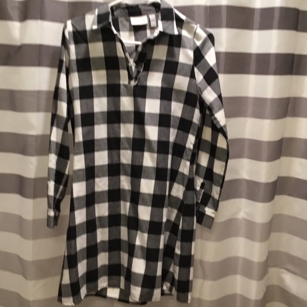 The Children's Place Black and White Checkered Men's Shirt